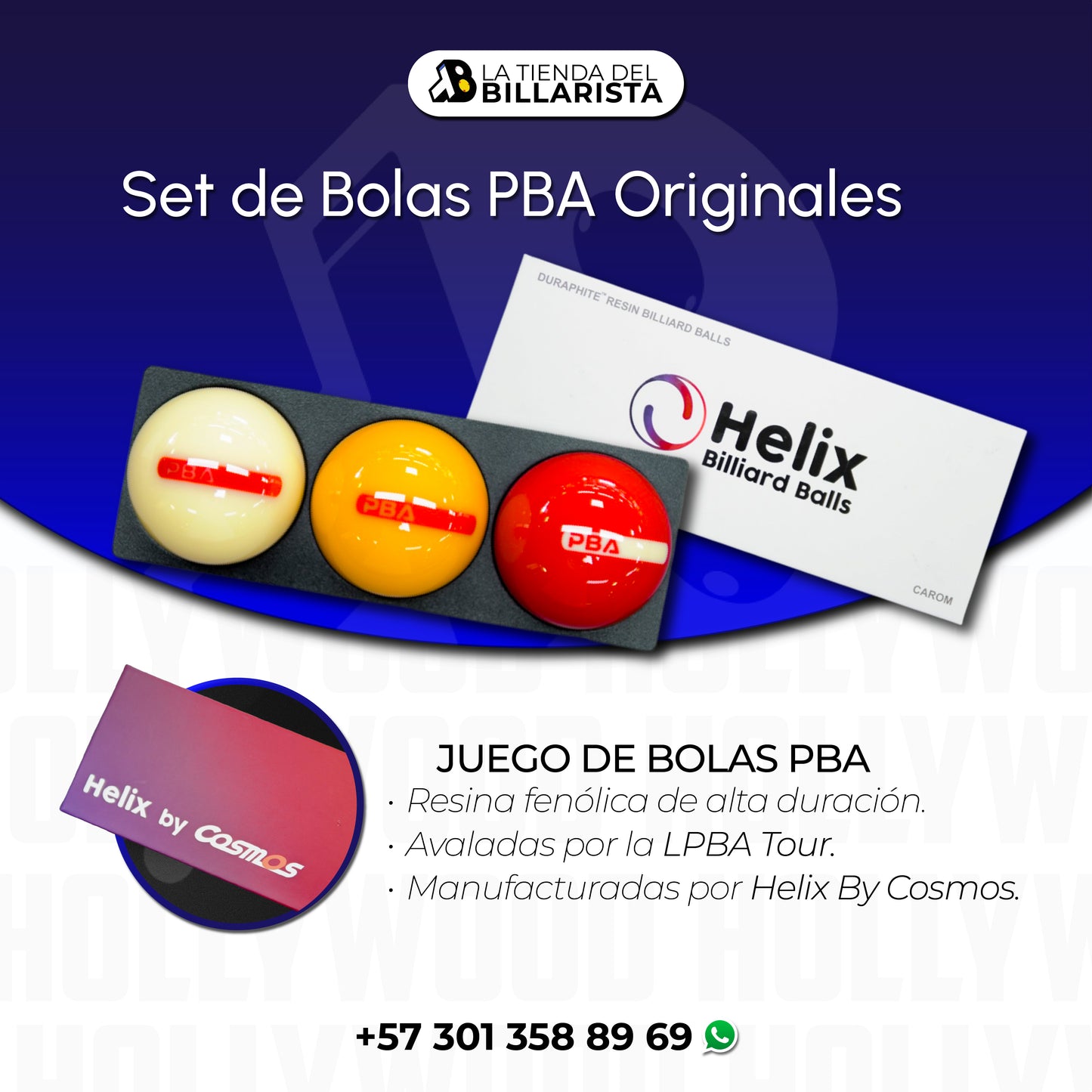 Mesa Hollywood Olympique Deep Blue Tres Bandas (segunda mano)