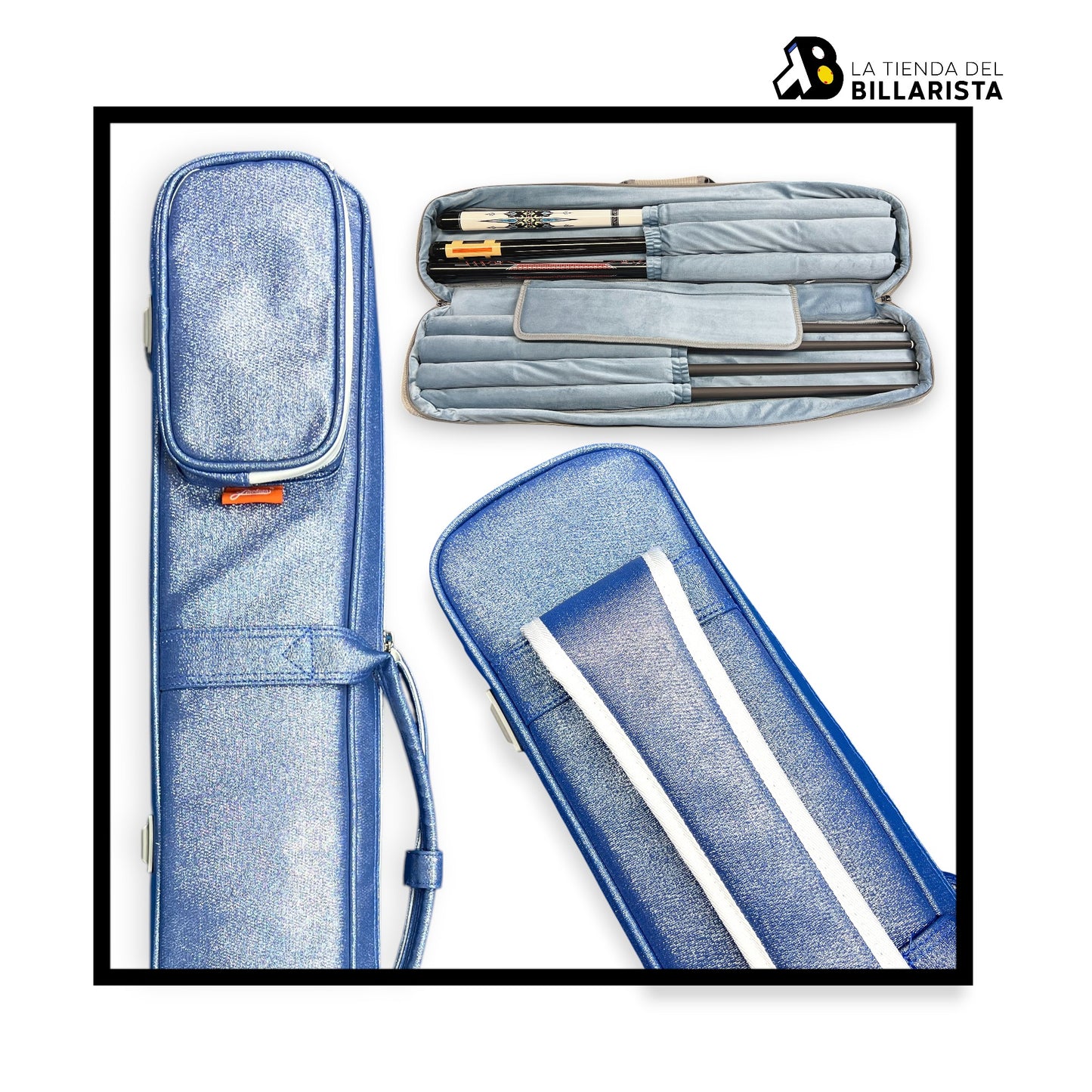 ESTUCHE DE LUJO JINCHUAN 2X4 AZUL