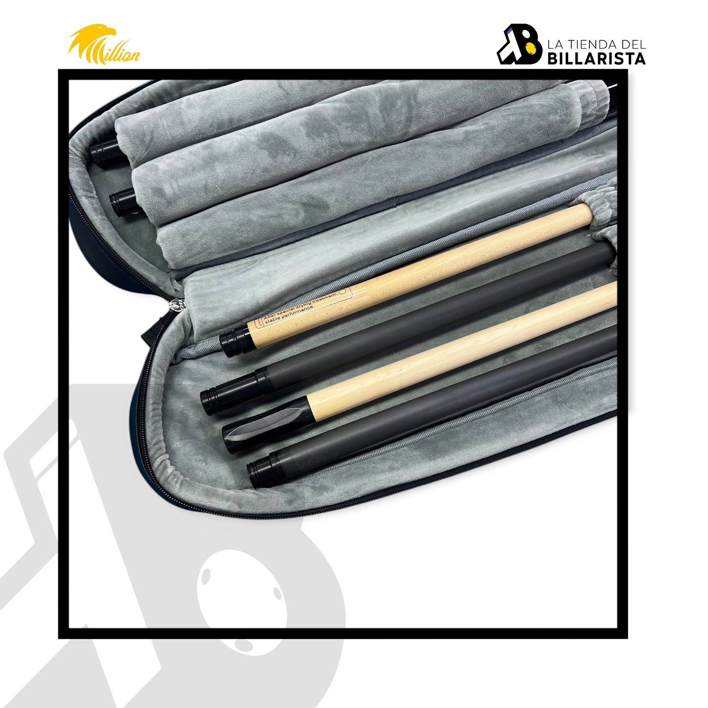 Estuche MILLION Gama Alta – Capacidad para 2 Tacos + Extensor